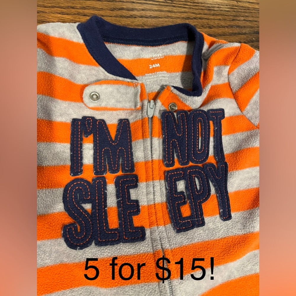24mo fleece pajamas EUC